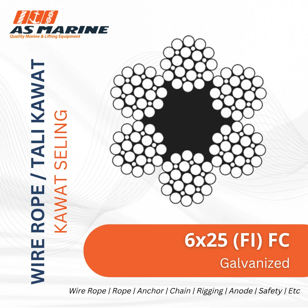 Wire Rope 6x25 (FI) FC Galvanized